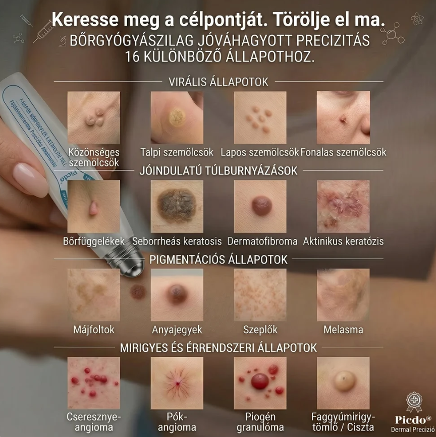7 napos bőrkinövés‑ és folteltávolító Fájdalommentes és heg nélkül Fejlett roll‑on toll bőrhibák eltávolítására