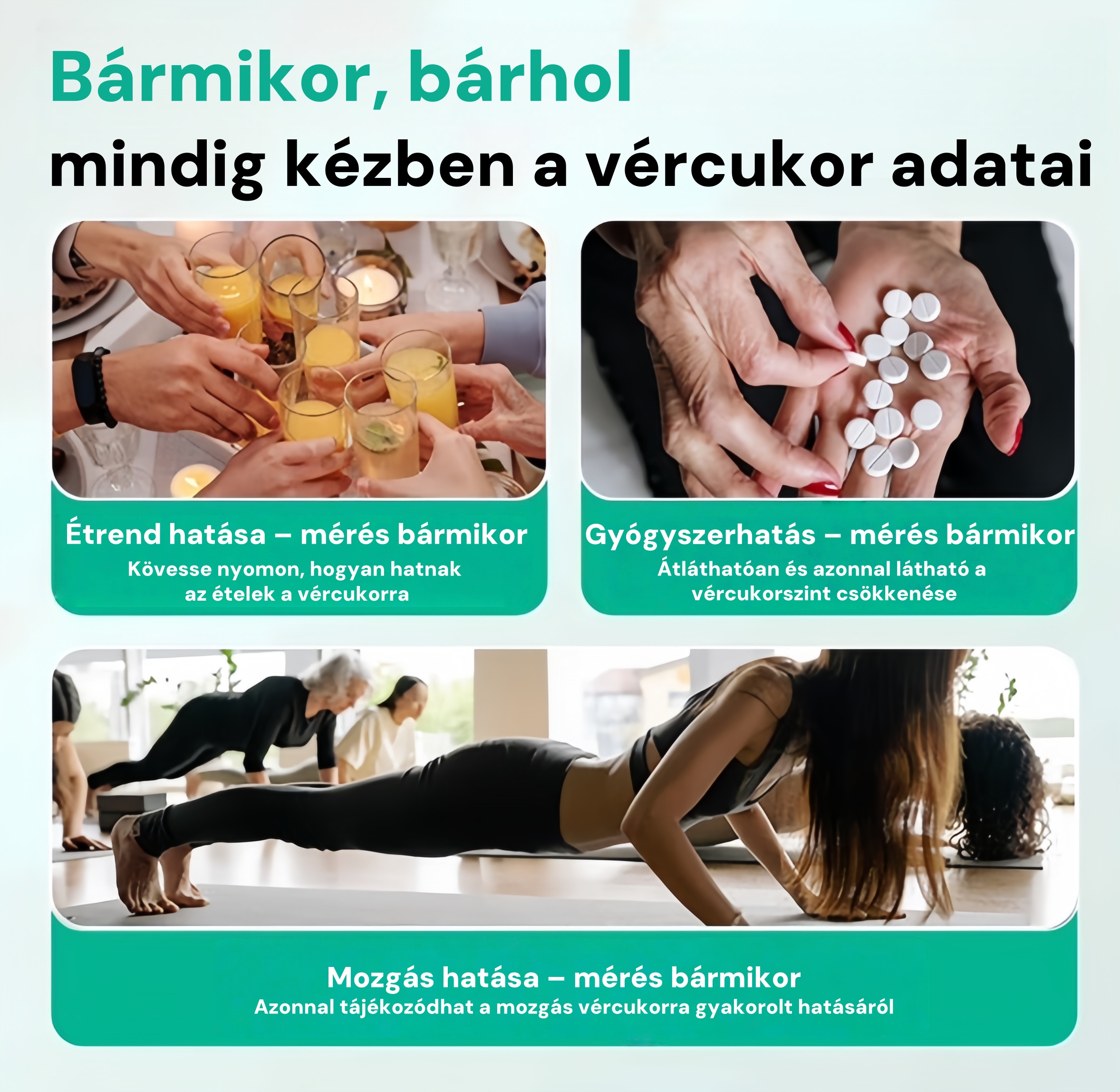 Fájdalommentes, tű nélküli otthoni vércukormérés – intelligens és dinamikus