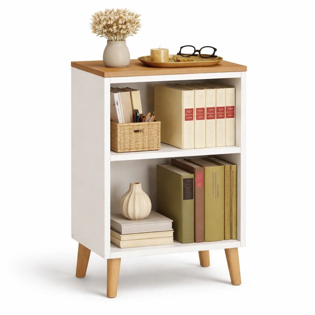 Kompaktes regal mit zwei ebenen