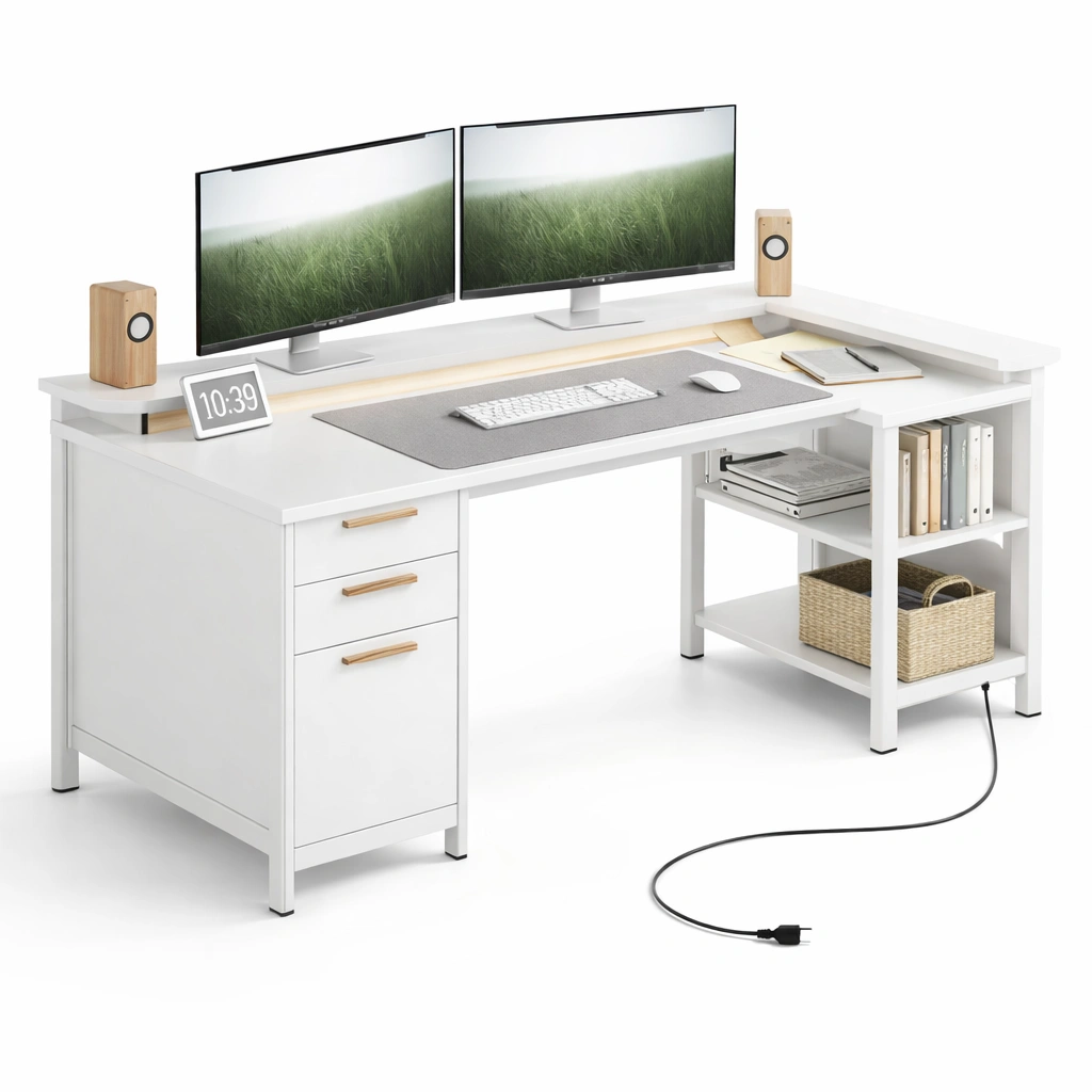 Eckschreibtisch mit viel stauraum