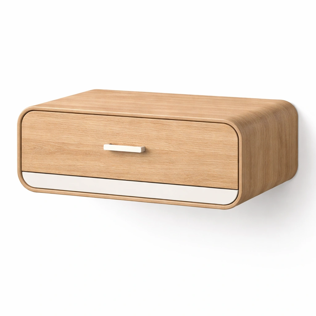 Wandregal mit schublade