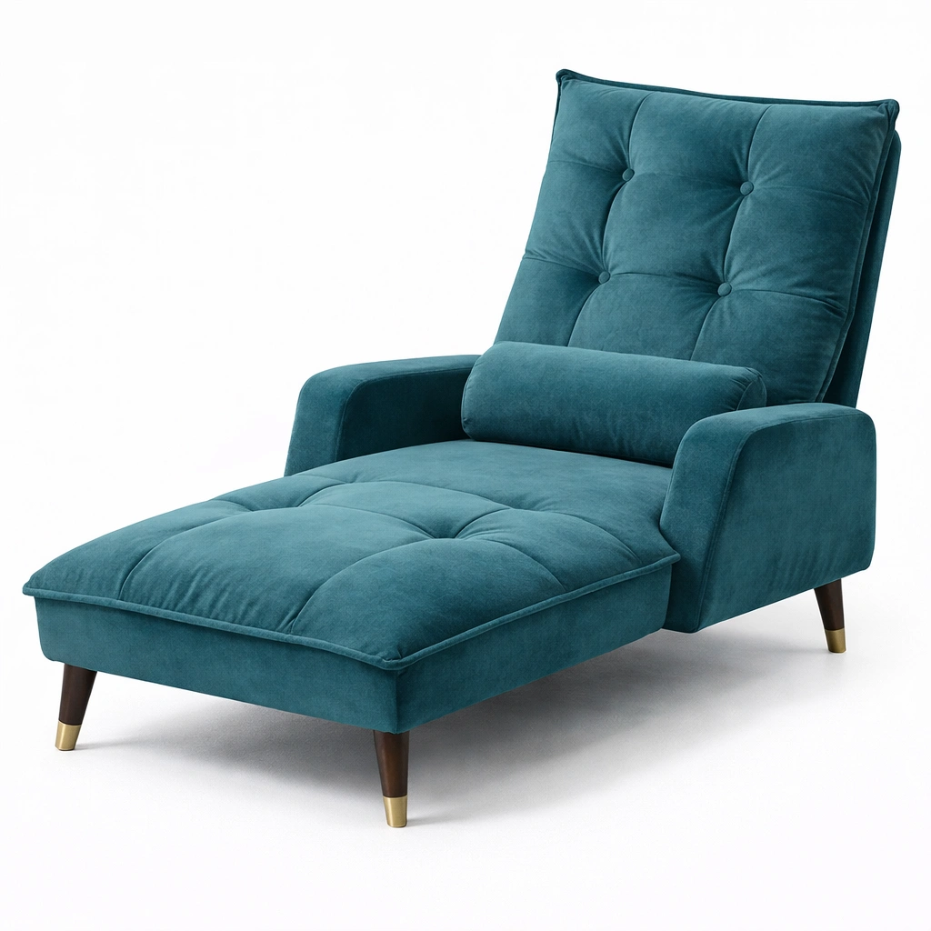 Liegesessel mit gepolsterter sitzflaeche