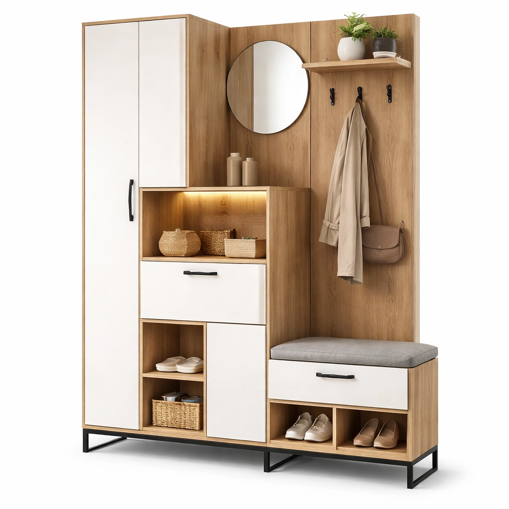 Flurmoebel holz mit stauraum