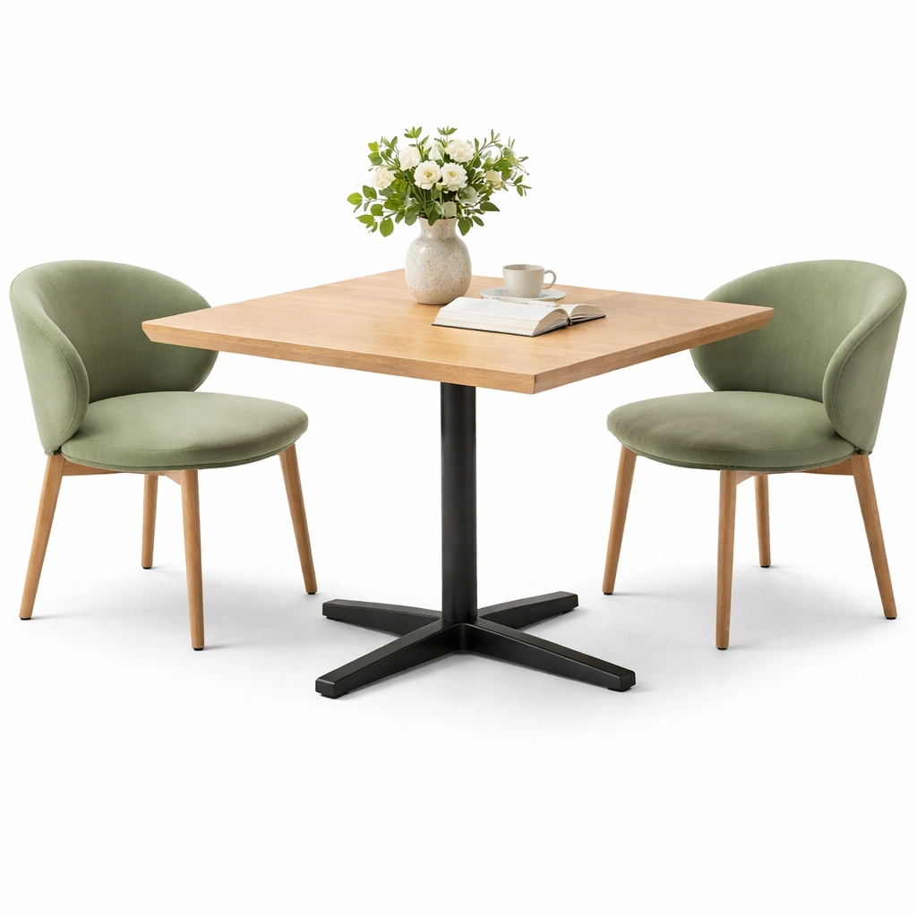 Esstisch holz mit stuehlen gruen