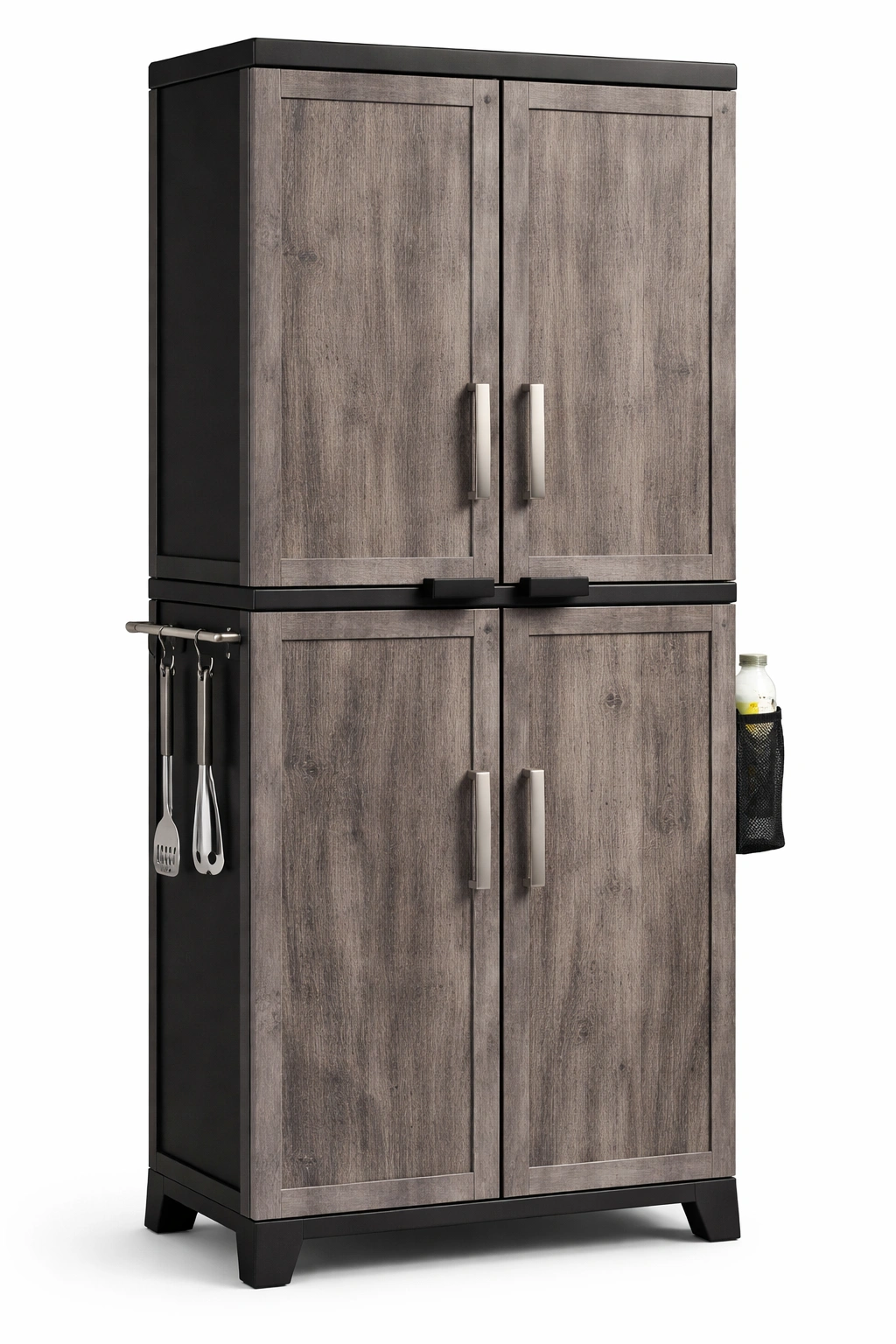 Kuechenschrank Hoch Grau