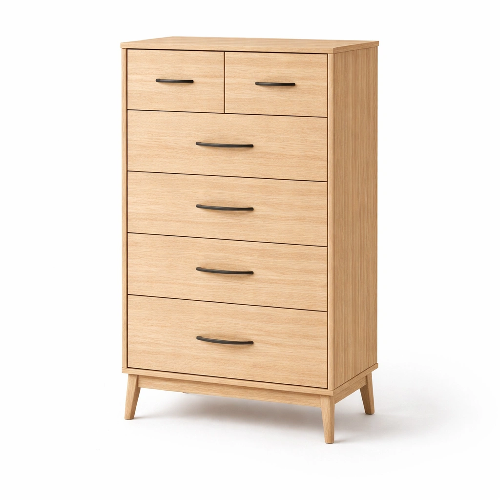 Schminktisch Holz Natur mit Spiegel