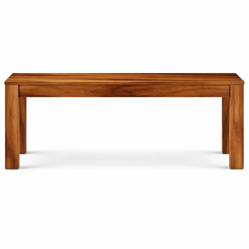 Panca in Legno Massello di Acacia 110 cm per Camera e Salotto