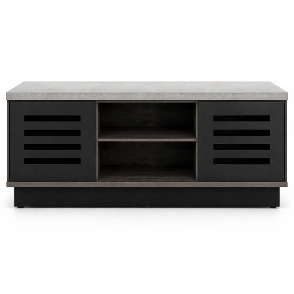 Panca portascarpe con seduta imbottita e ante scorrevoli