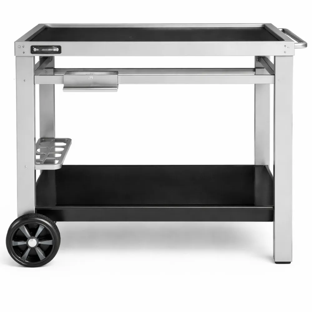 Carrello per Barbecue, Nero e Argento