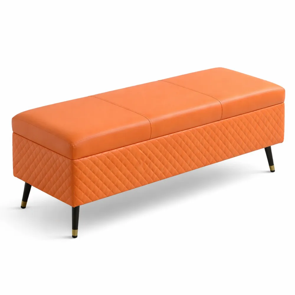 Panca Contenitore Multifunzione Imbottita per Ingresso e Soggiorno