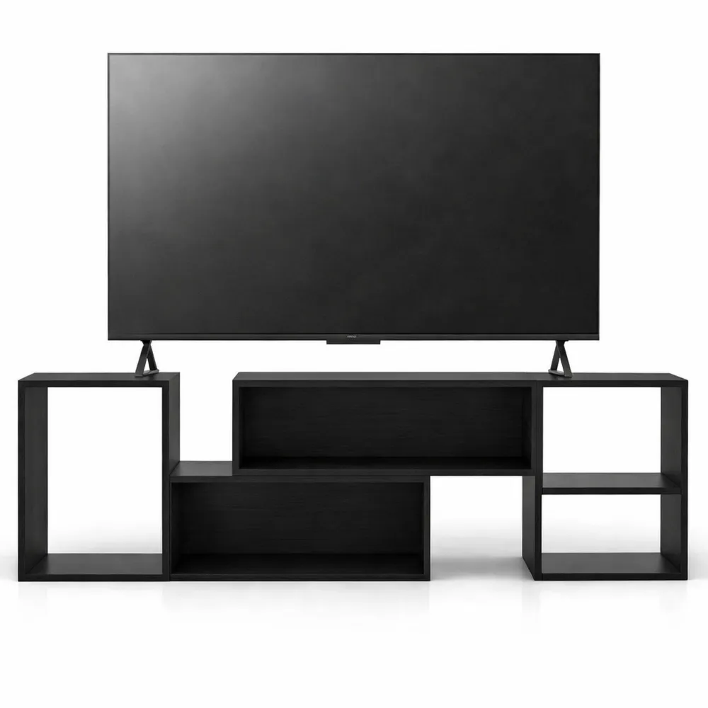 Mobile TV da Soggiorno Combinabile Multifunzione per TV fino a 60" con Vani