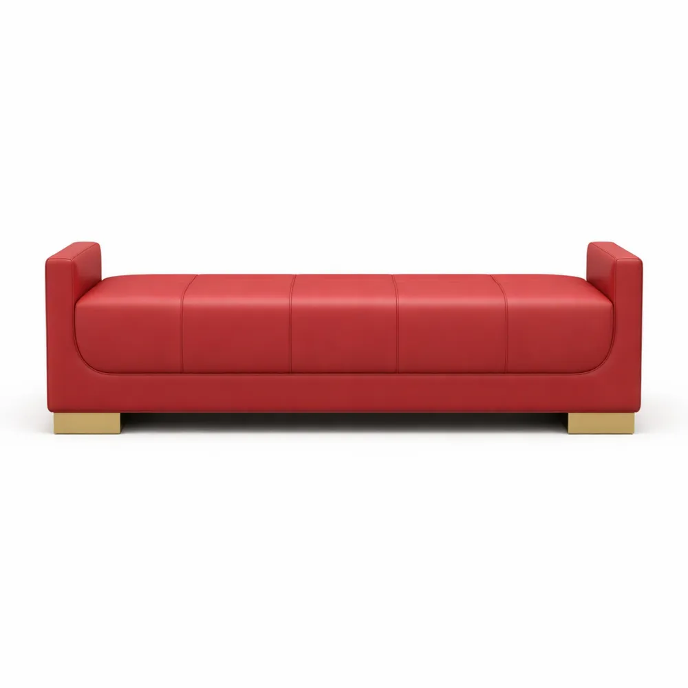 Panca imbottita con seduta moderna per ingresso o camera