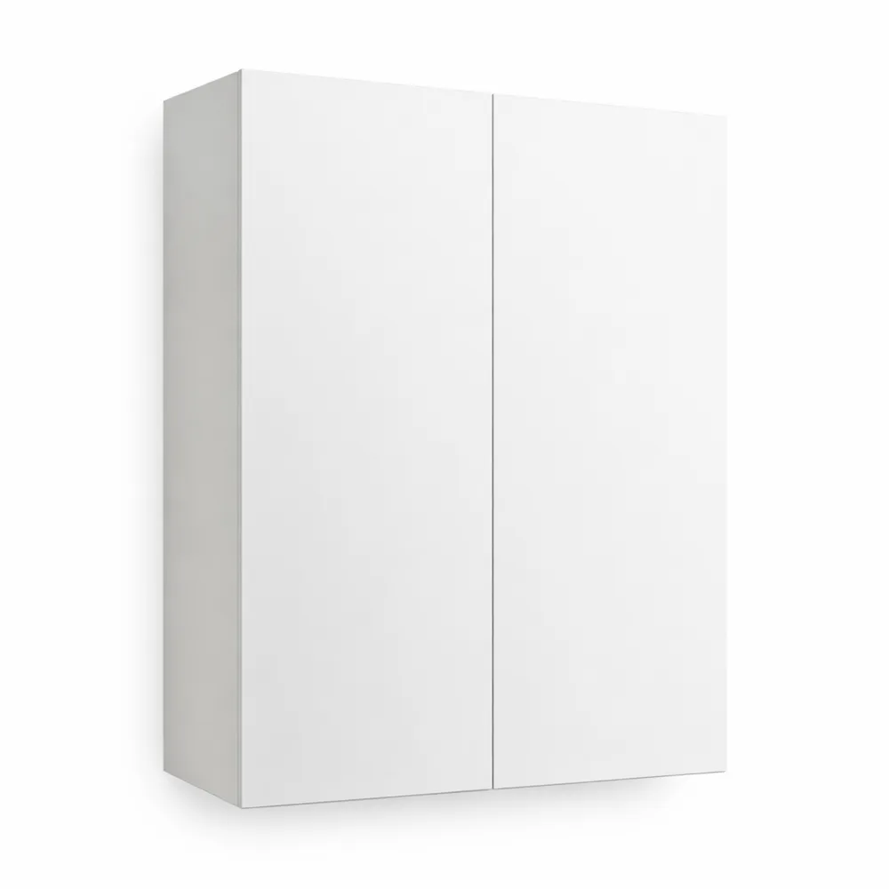 Armadio a specchio da bagno, bianco lucido, 60 x 77 cm