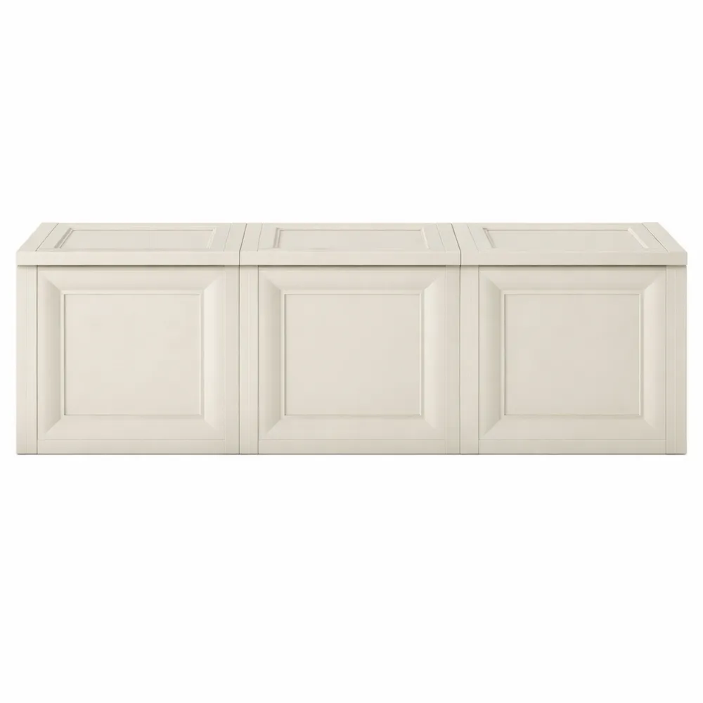 Grande baule di stoccaggio multifunzionale, angora