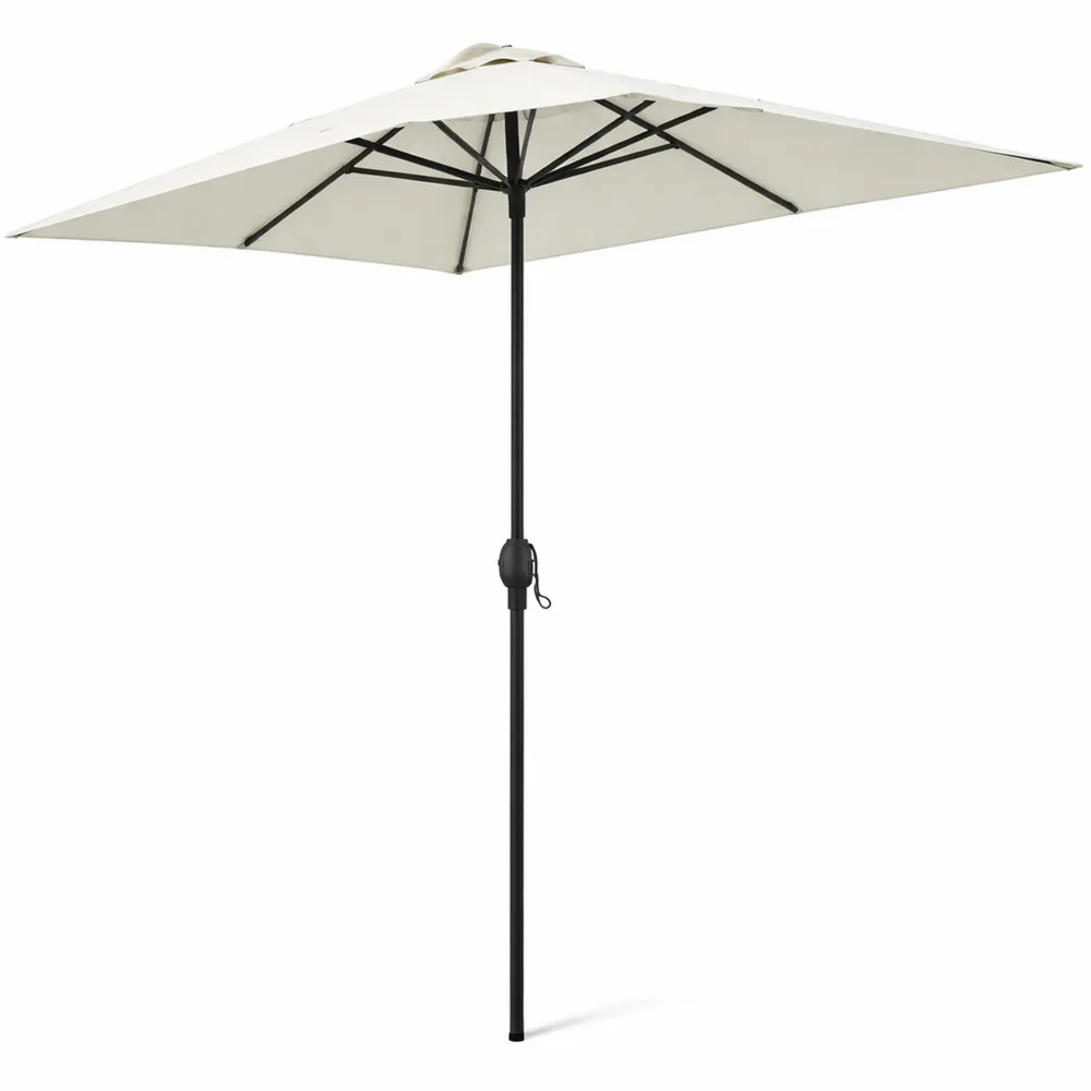 Ombrellone da Giardino Beige 3x3m con Palo Centrale e Sistema Air Vent