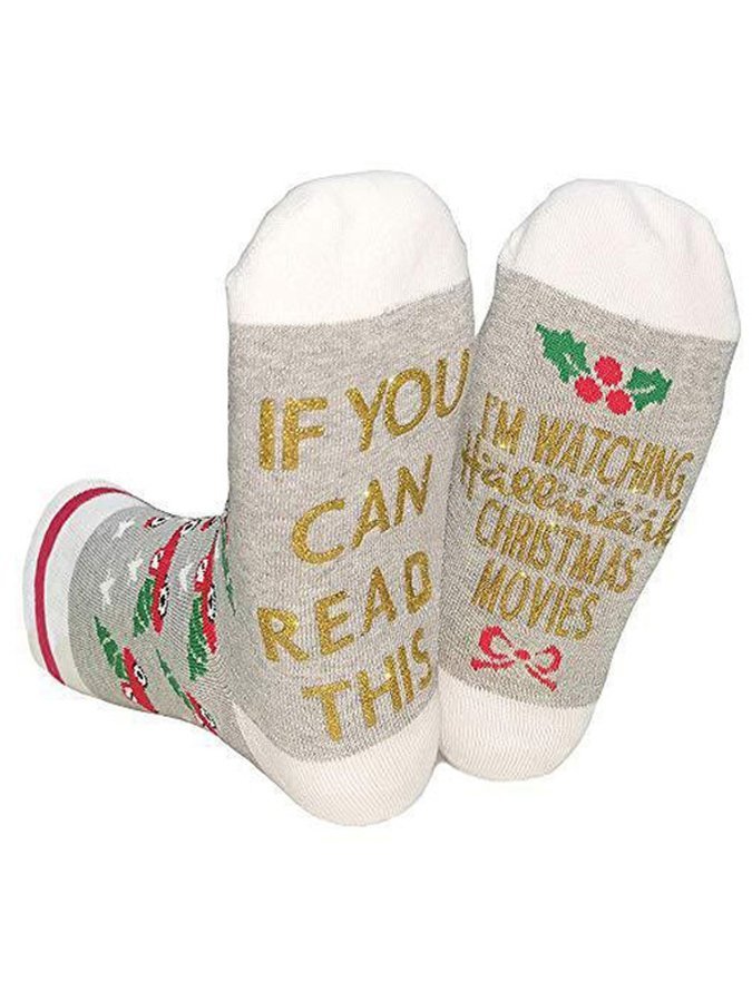 Royaura I'm Watching A Christmas Movie Socks