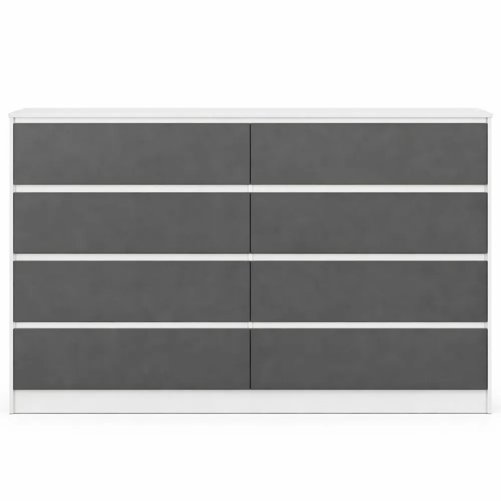 Cassettiera moderna 8 cassetti, mobile multifunzionale salvaspazio per casa