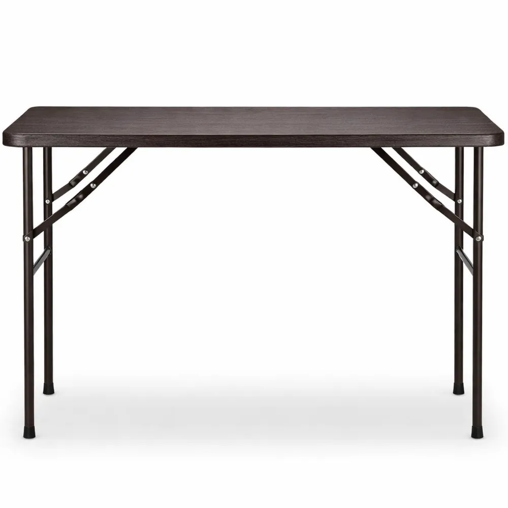 Tavolo Pieghevole da Giardino in Legno, 74x120x60 cm, Marrone