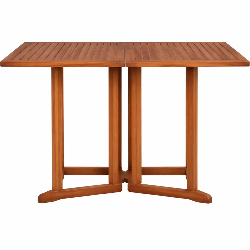 Tavolo da Balcone Pieghevole in Legno di Eucalipto