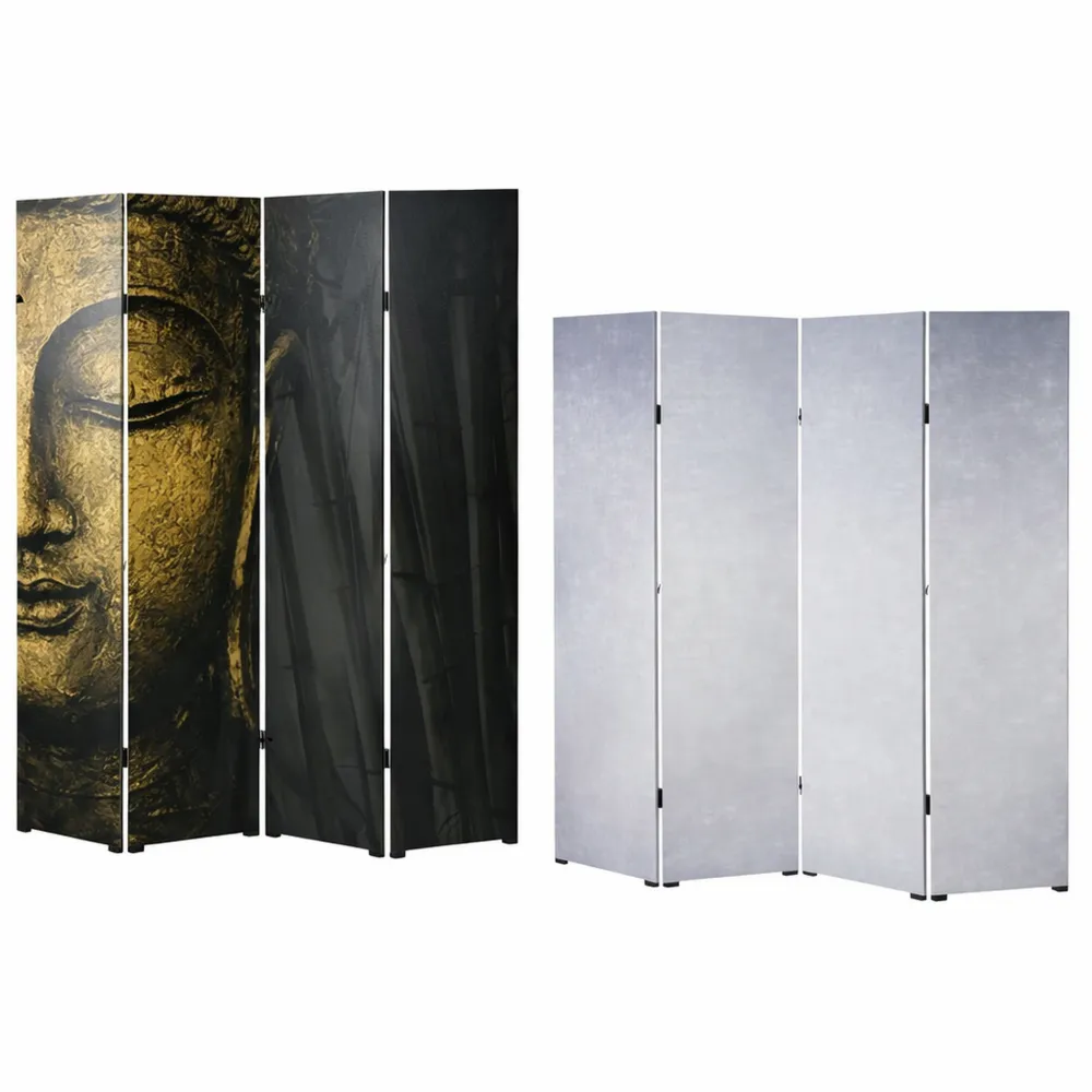 Paravento divisore con Immagine di Buddha 5 Pannelli 180x200cm