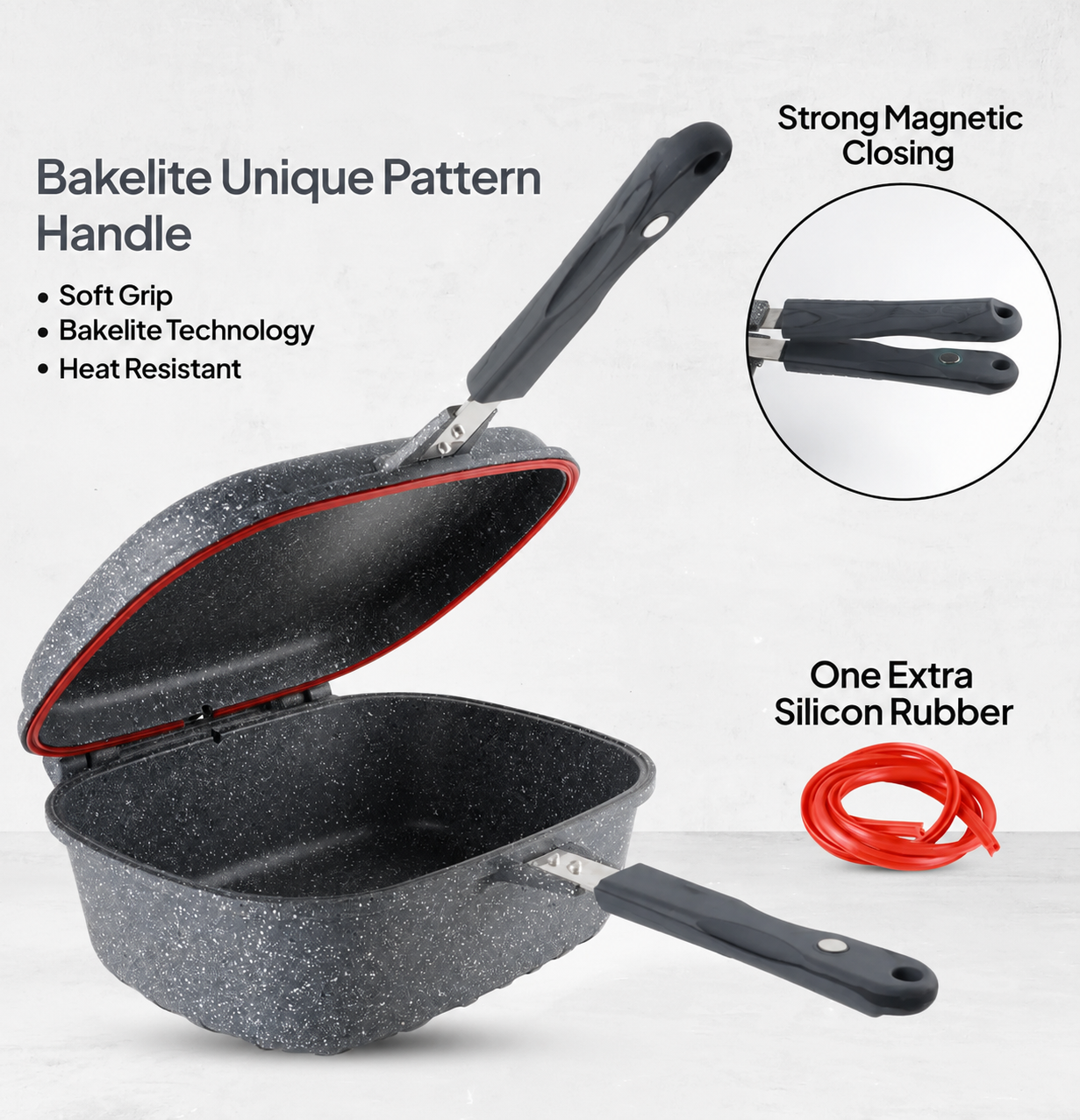 🎉Anniversary Sale - Cookware Set Pieces Non Stick Multi Layer Granite Coating