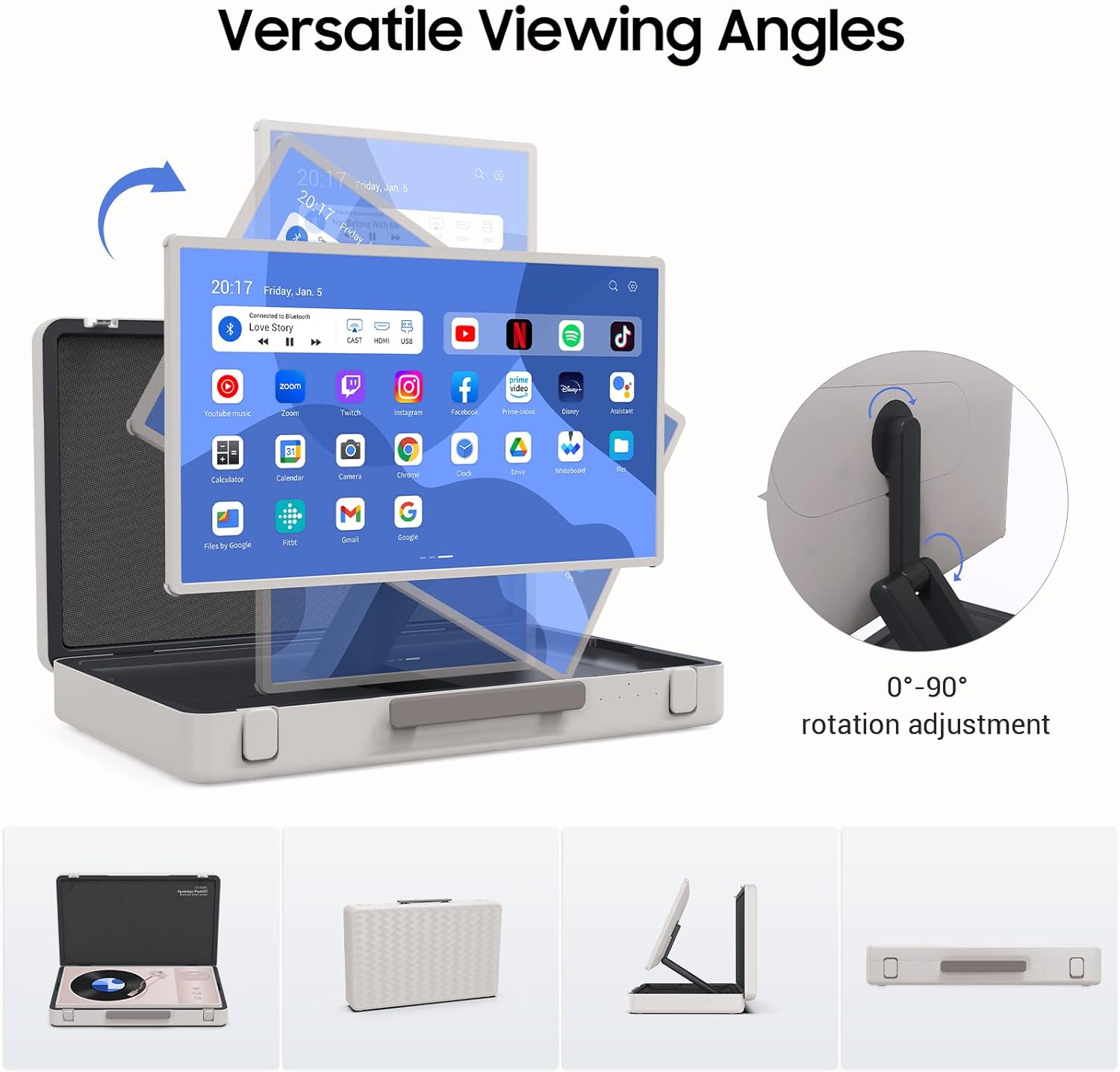 💝Last Day For Clearance✨27-inch Smart Touchscreen Portable TV