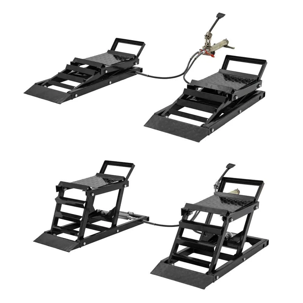 🎉Last day $40.95 free shipping Capacity hydraulic undercar access car lift with ramp, Products include hydraulic pumps