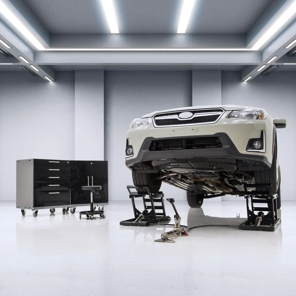🎉Last day $40.95 free shipping Capacity hydraulic undercar access car lift with ramp, Products include hydraulic pumps