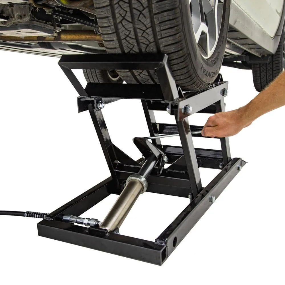 🎉Last day $40.95 free shipping Capacity hydraulic undercar access car lift with ramp, Products include hydraulic pumps