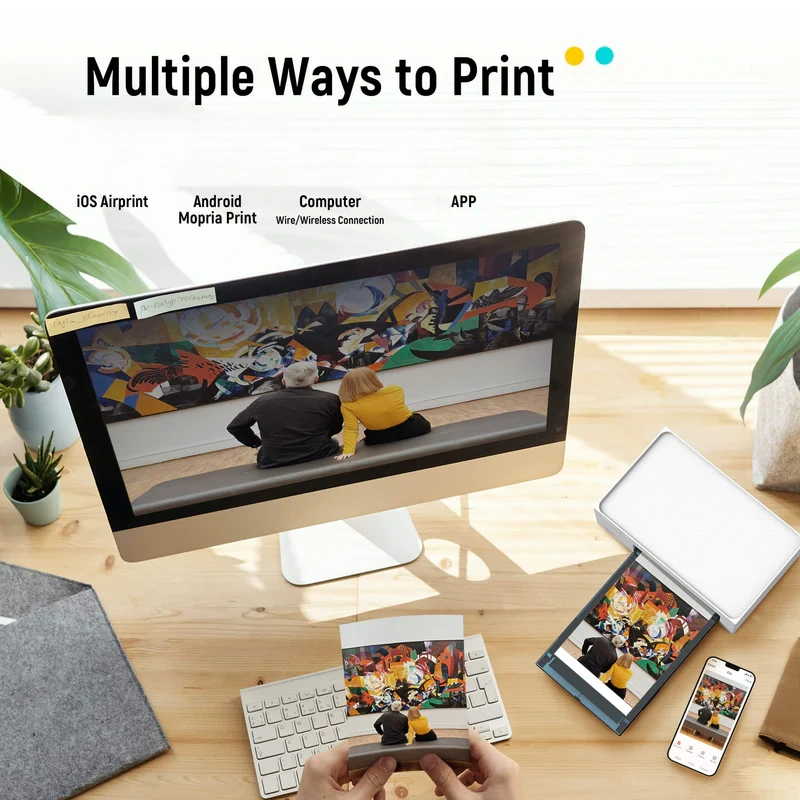 🔥Today's Special🔥4x6" Instant Photo Printer M100 (100 Sheets + 3 Cartridges)