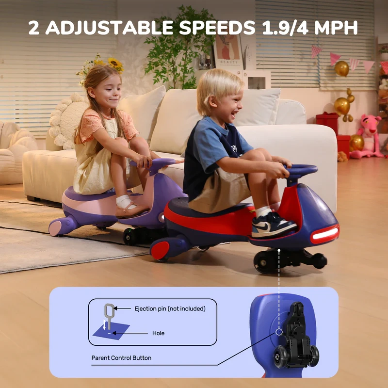 12V Electric Wiggle Car with Pedal