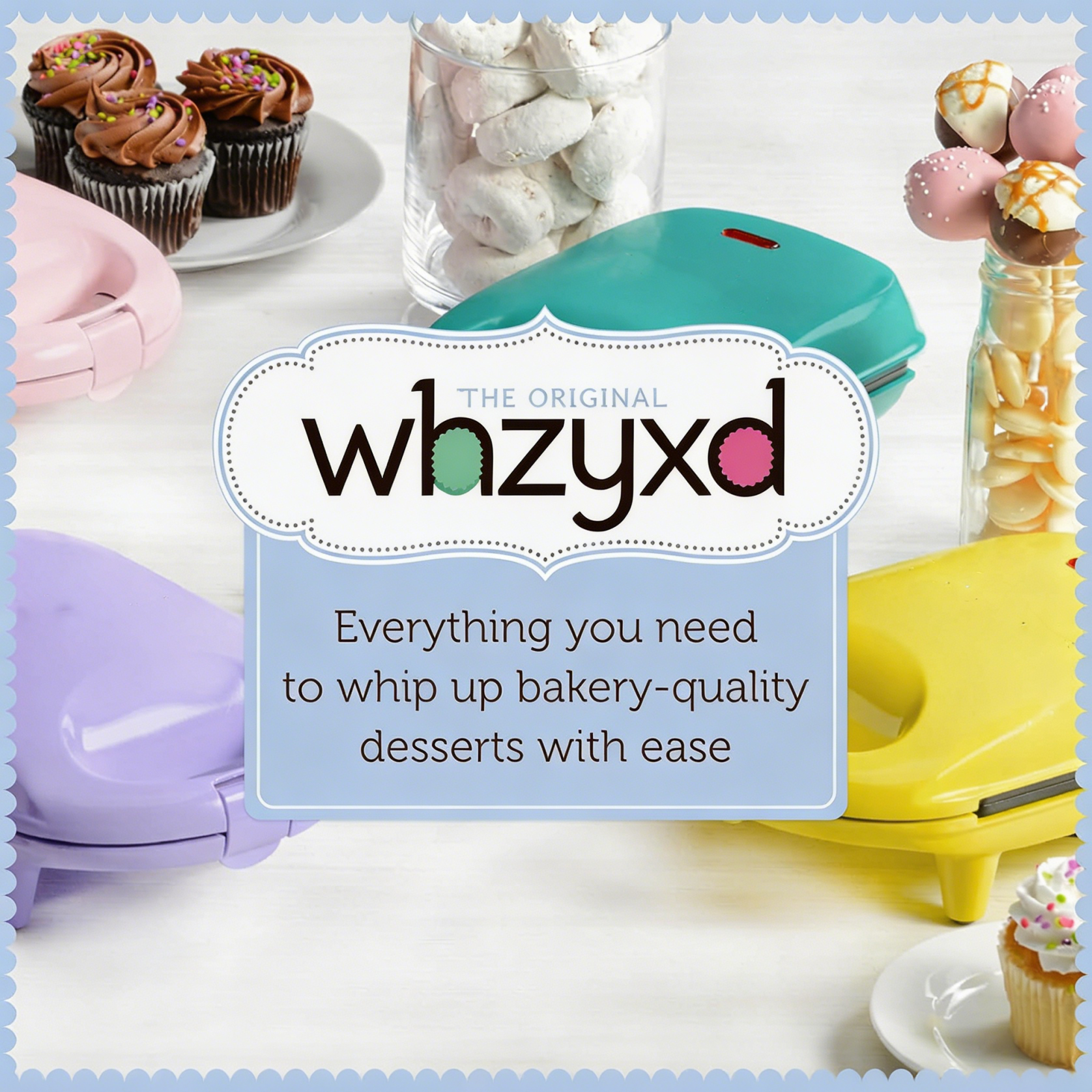 Babycakes Full Size 12 Cupcake Maker - Kitchen Appliance with Nonstick Coating & Latching Handle - Machine for Full-Sized Cupcakes - Includes Manual with Cupcake Recipes