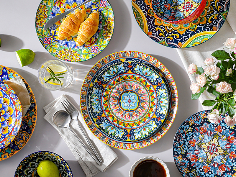 bohemian styhe dinnerware