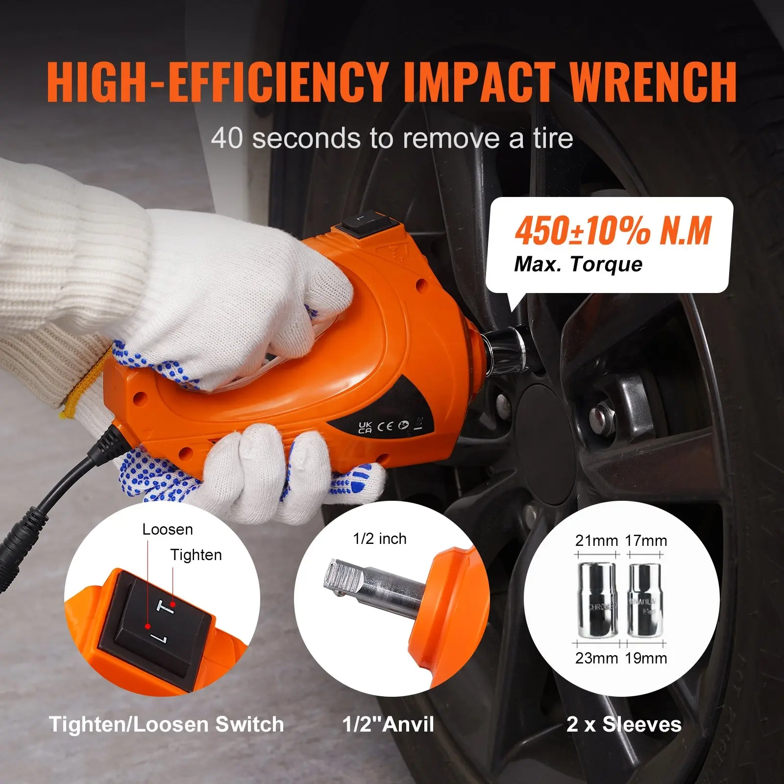 Electric Car Jack Set, Summervibes,Summervibes, Max 5 Ton/11023 LBS Hydraulic Jack/Scissor Jack with Electric Impact Wrench, Built-in Inflatable Pump and LED Light, Portable Car Lift for SUV MPV Sedan Truck Change Tires Garage Repair