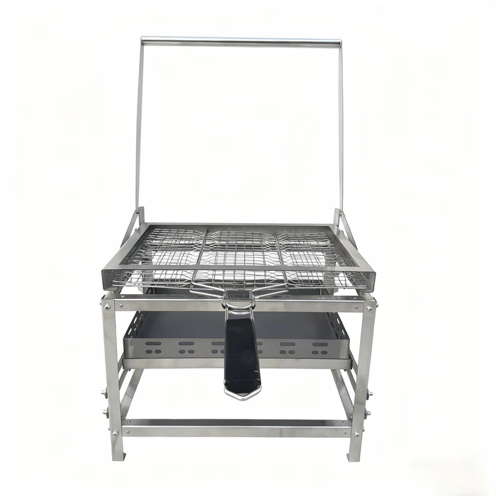 Adjustable Charcoal Rotating Grill