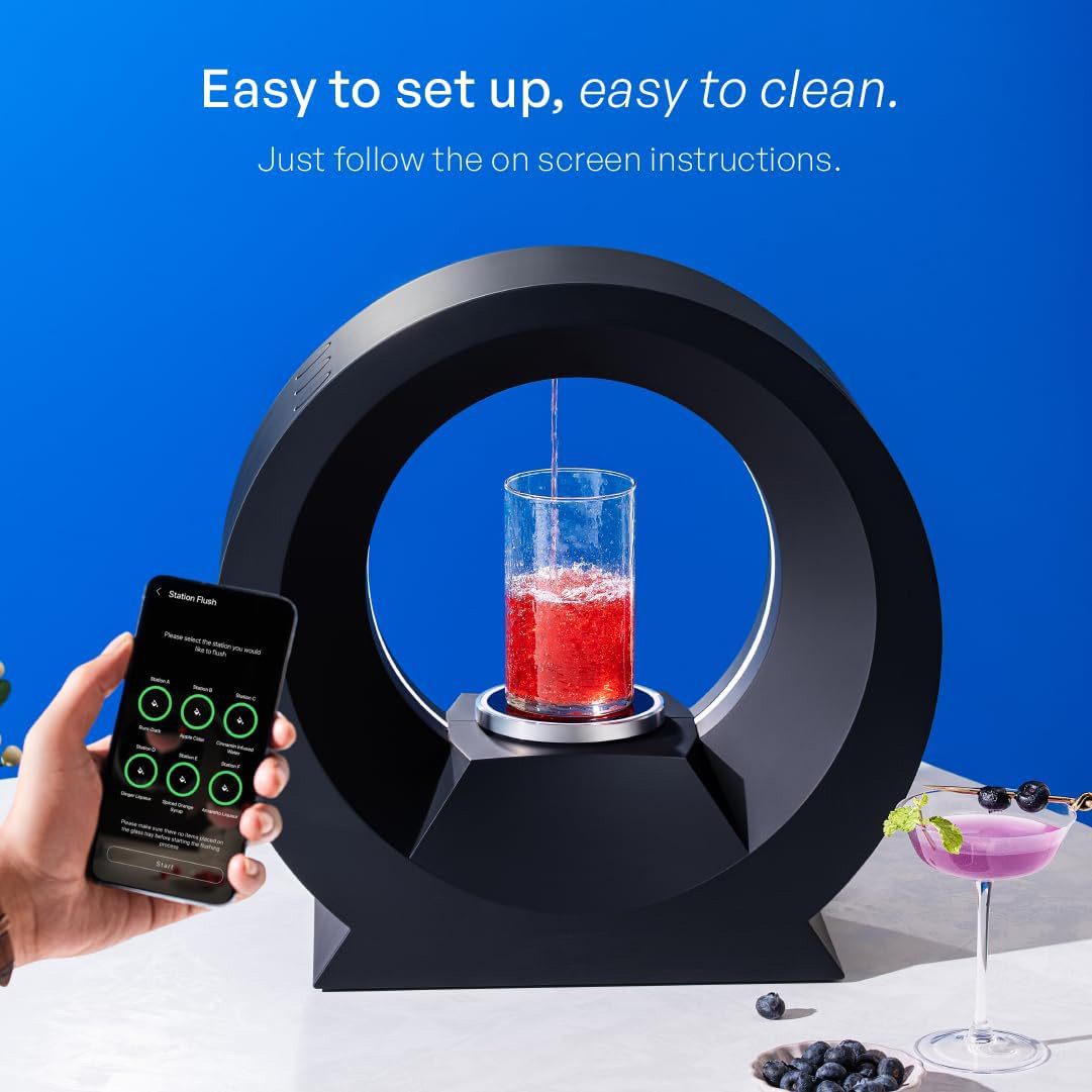 Barsys 360 Cocktail Maker Machine (Black) : Smart Margarita Machine & Home Bartender Drink Maker for Cocktails, Mixed Drinks, and Mocktails