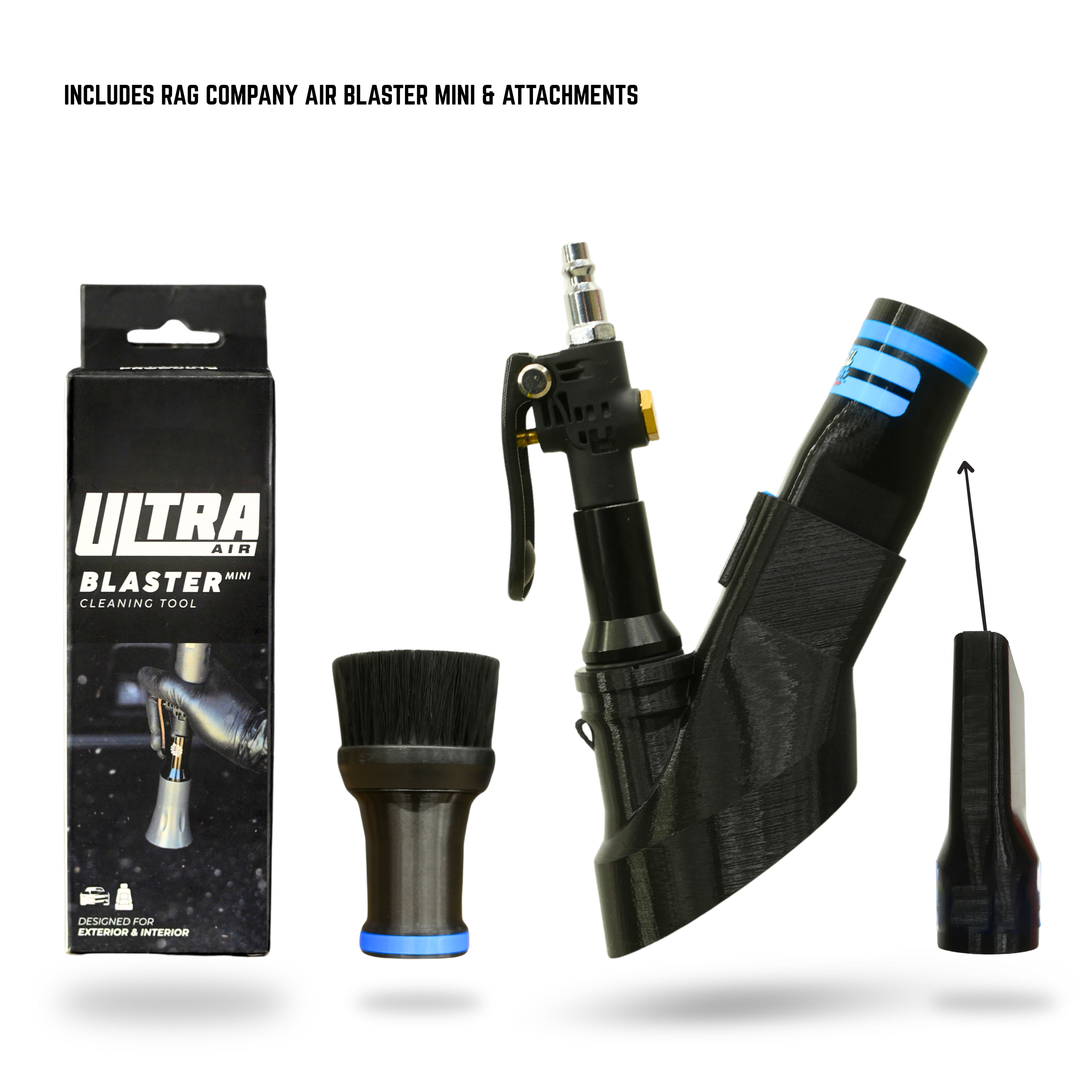 Multi Pack - Ultra Air Blaster Mini, Air-Vac-Crevice Attachment, & Brush Cone