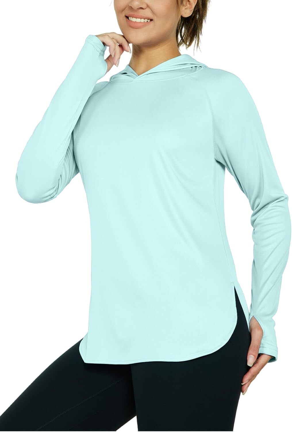 Women's Sun Protection Shirt UPF 50+ Long Sleeve Hoodie UV SPF T-Shirts Rash Guard Hiking Quick Dry Lightweight