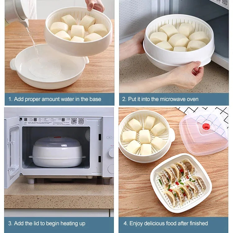 ⏳Time-limited 50% off⏰Microwave Oven Steamer🍲