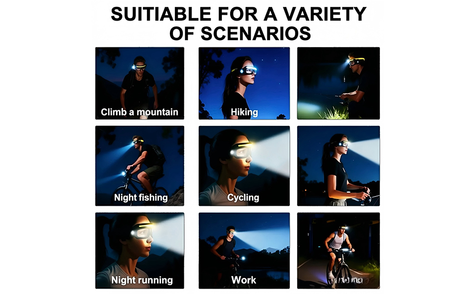 Multi Functional Glasses lamp Head Wearable Headlight