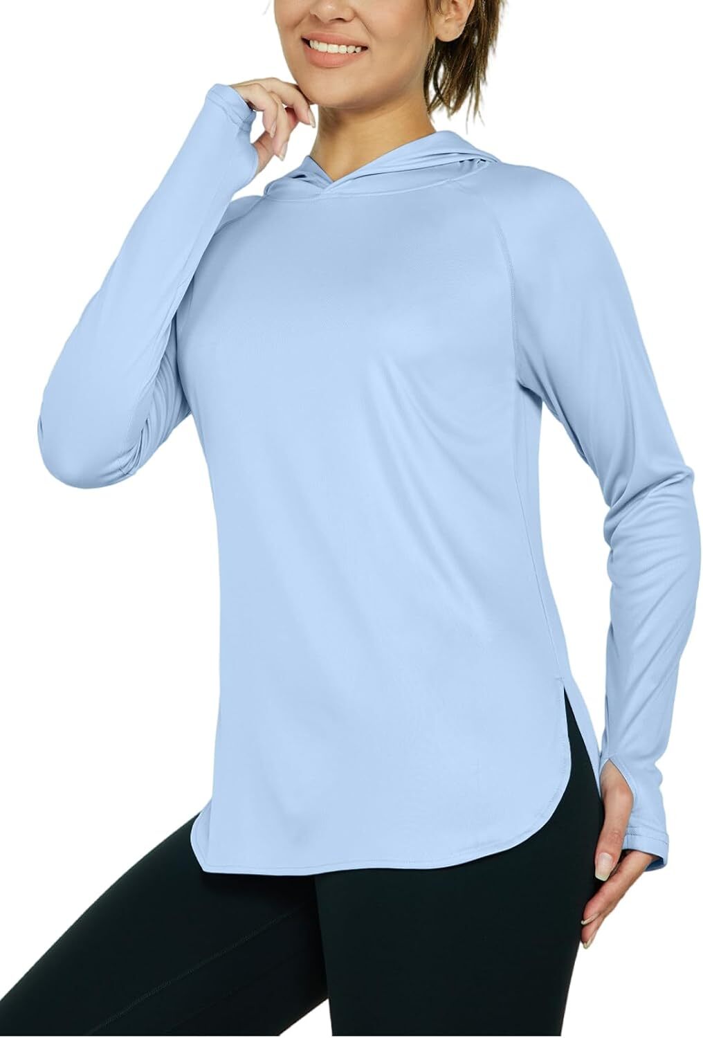 Women's Sun Protection Shirt UPF 50+ Long Sleeve Hoodie UV SPF T-Shirts Rash Guard Hiking Quick Dry Lightweight