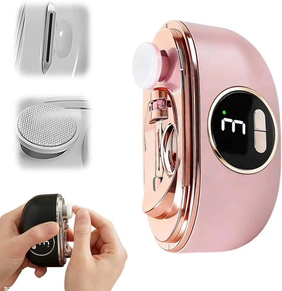 Electric nail grinder, household nail trimmer, baby anti-pinch tool, fully automatic, safe, anti-splash, electric nail scissors