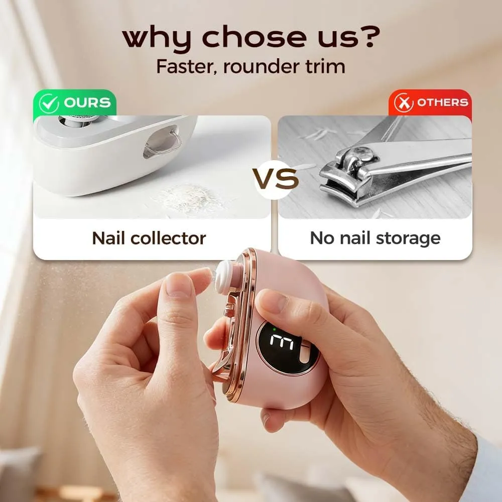 Electric nail grinder, household nail trimmer, baby anti-pinch tool, fully automatic, safe, anti-splash, electric nail scissors