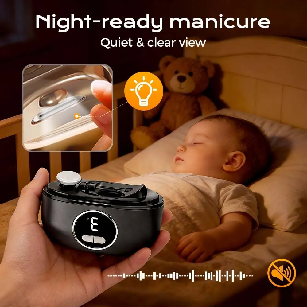 Electric nail grinder, household nail trimmer, baby anti-pinch tool, fully automatic, safe, anti-splash, electric nail scissors