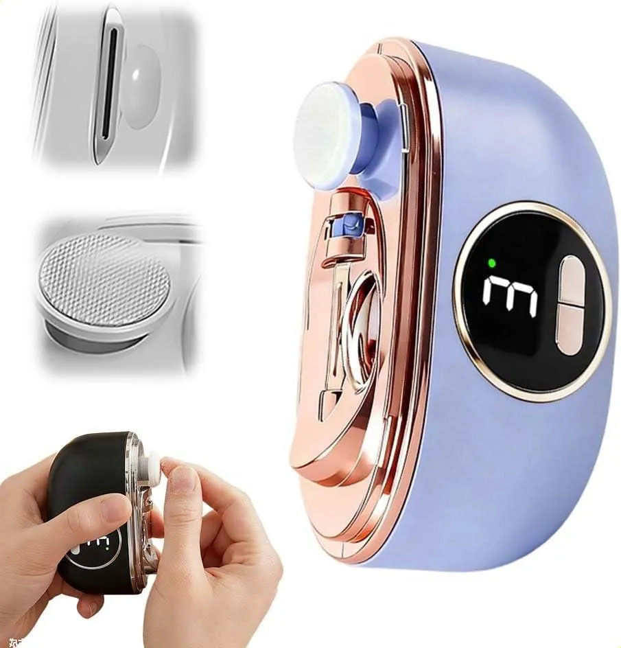 Electric nail grinder, household nail trimmer, baby anti-pinch tool, fully automatic, safe, anti-splash, electric nail scissors