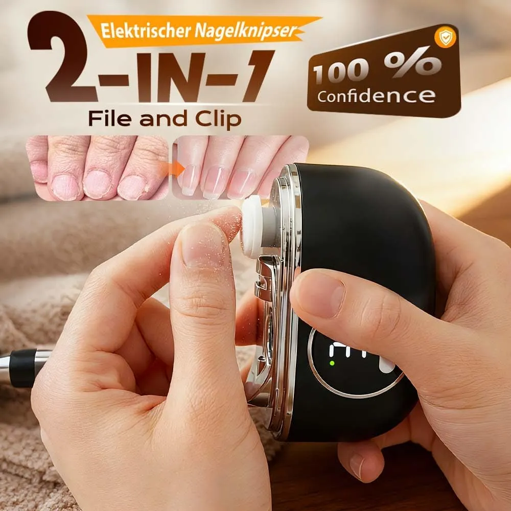 Electric nail grinder, household nail trimmer, baby anti-pinch tool, fully automatic, safe, anti-splash, electric nail scissors