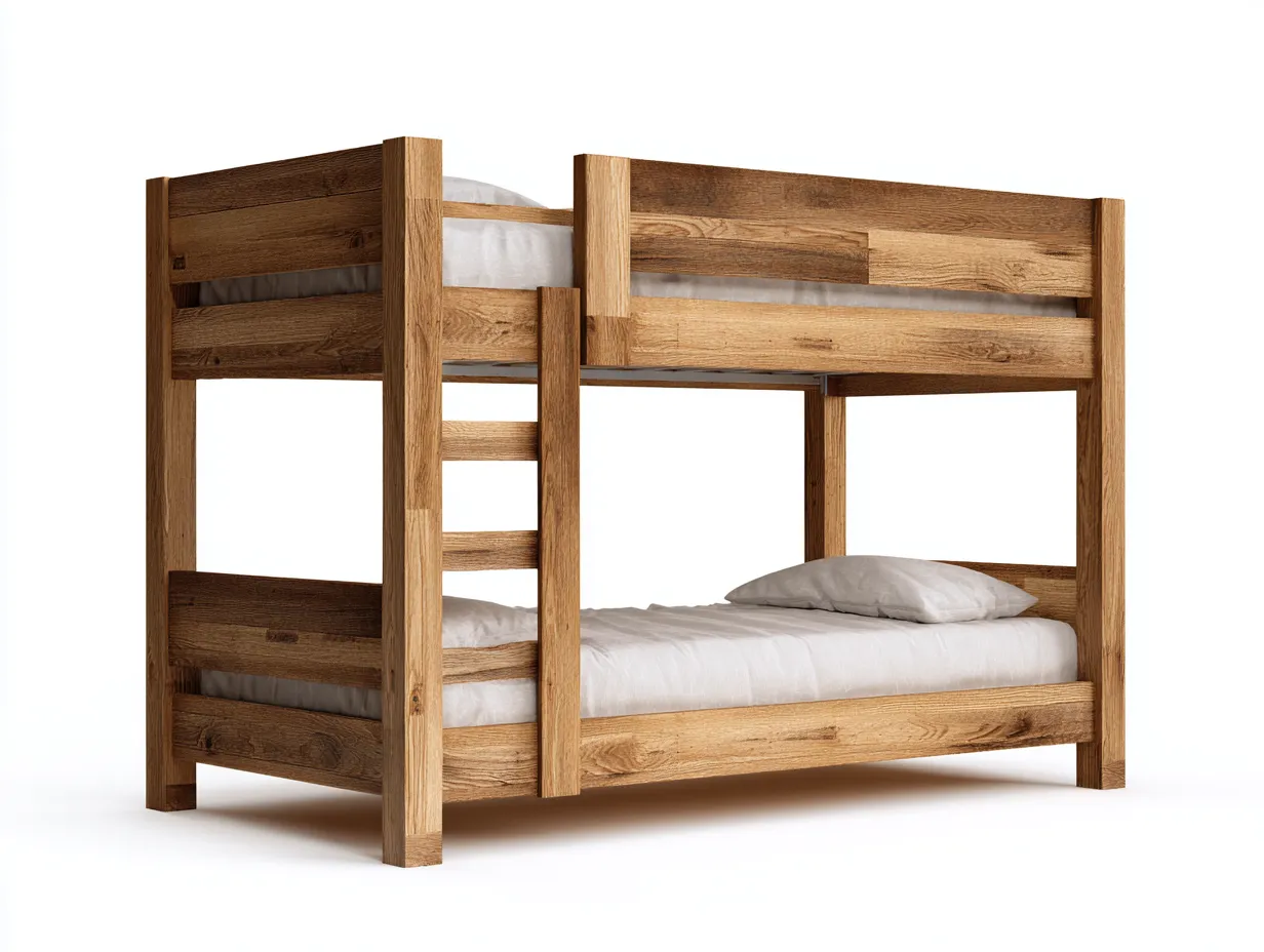 Etagenbetten - Massivholz - 207 x 102 x 169 cm - Braun - Rustikaler Stil-Valacorner