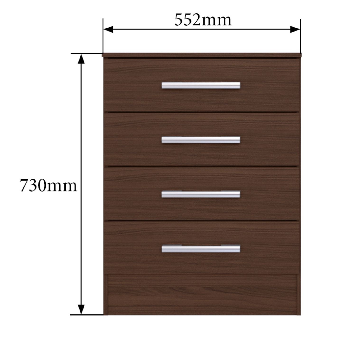 COMBO CLOSET 4P + COMODA 4 CAJONES CACAO B4240
