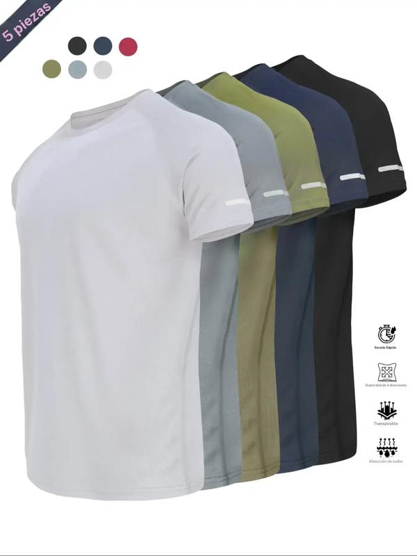 Camiseta de entrenamiento de manga corta, ligera y de secado rápido. Perfecta para correr, entrenar o disfrutar de actividades al aire libre con comodidad.