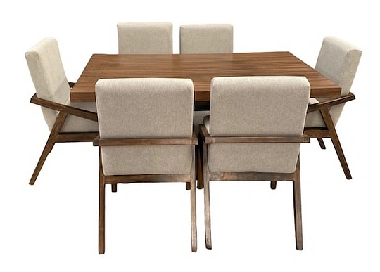 Set De Comedor 6 Sillas Salvanto Kinea Chapa De Parota